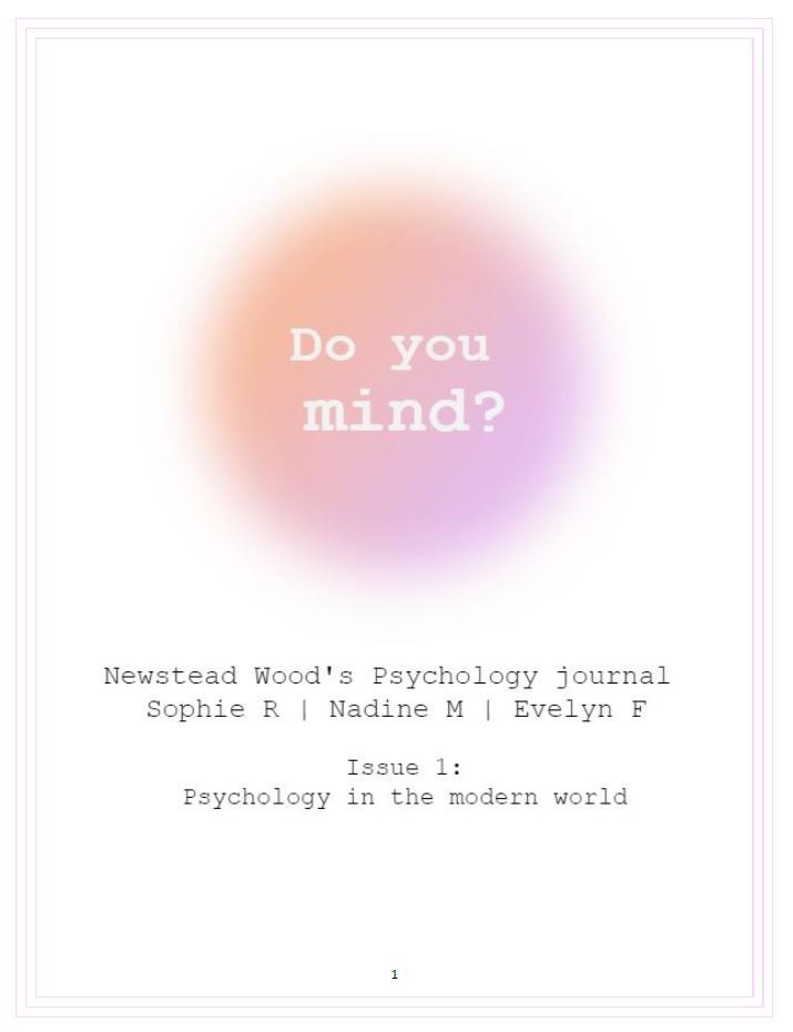 'Do You Mind?' - Psychology Journal